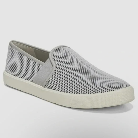 Vince Preston B Perforated Slip-On Sneakers Gray Women's Size 8.5 - Picture 1 of 12